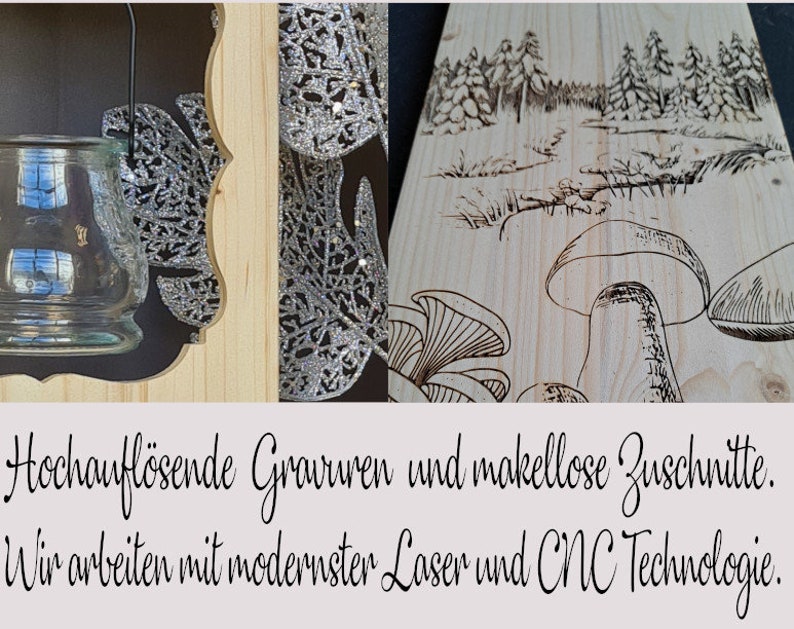 Holzaufsteller, Holz Deko Schild Holzschild Eingangsschild mit Leuchtglas oder Solarlampe, zur Hochzeit, der schönste Weg ist der gemein.. Bild 3