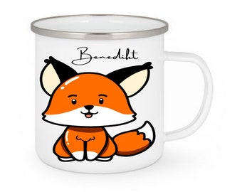 Kindertasse personalisiert, Emaille Tasse Kinder, Tasse Kinder, Kinderbecher personalisiert, Trinkbecher, Kindergeburtstag Geschenk