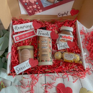 5 sense gift box/ Valentine’s Day gift box/Valentine’s Day gift for her/Valentine’s Day gift for him/ Chocolate box/ Valentines Day gift