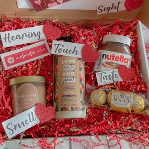 5 sense gift box/ Valentine’s Day gift box/Valentine’s Day gift for her/Valentine’s Day gift for him/ Chocolate box/ Valentines Day gift