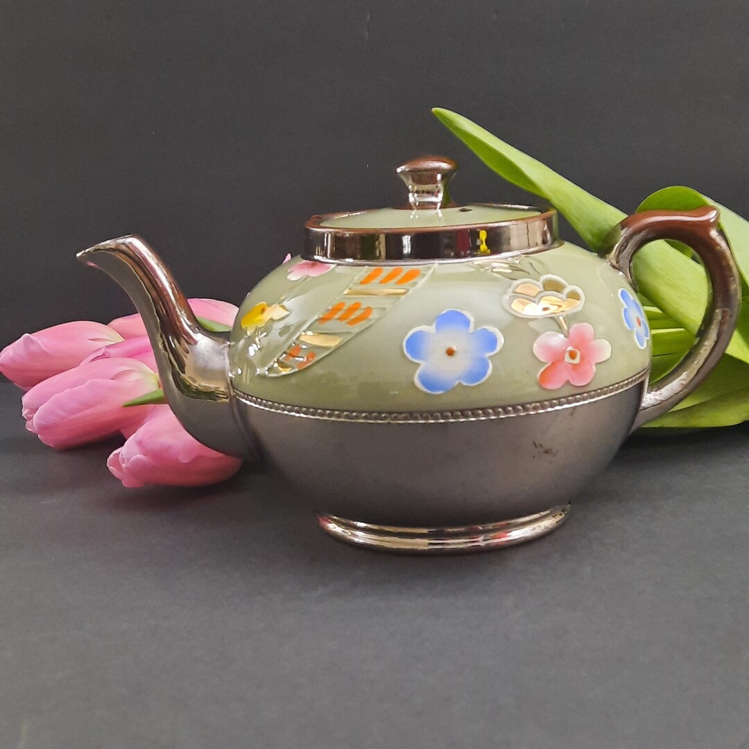 Vintage Gibson Teapot Brown Teapot A480 Made in England Etsy