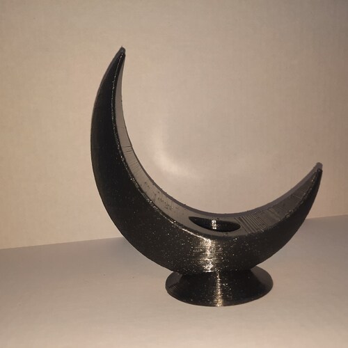 Large Crescent Moon Candle Holder Crystal Sphere Stand Etsy