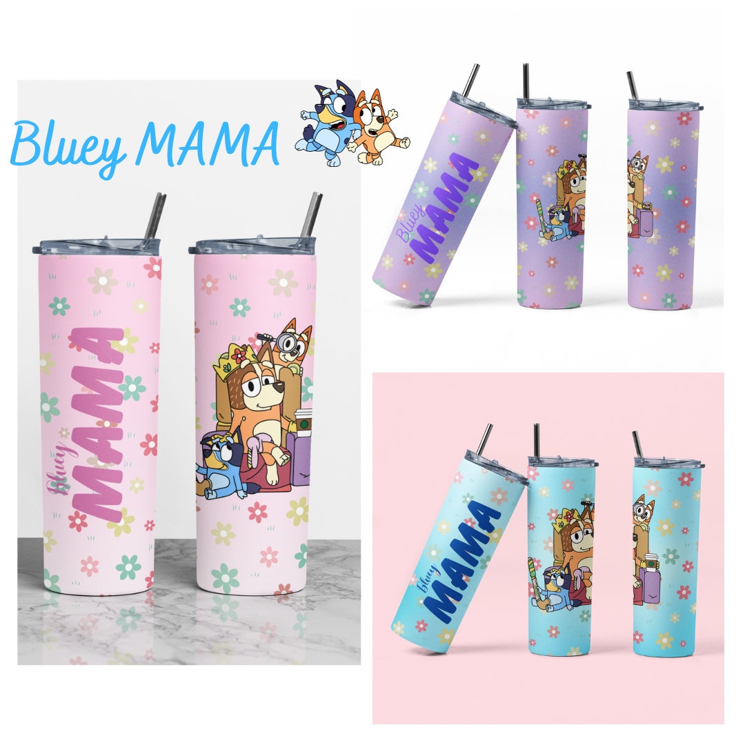 Bluey mama tumblers – Mamie's Creations