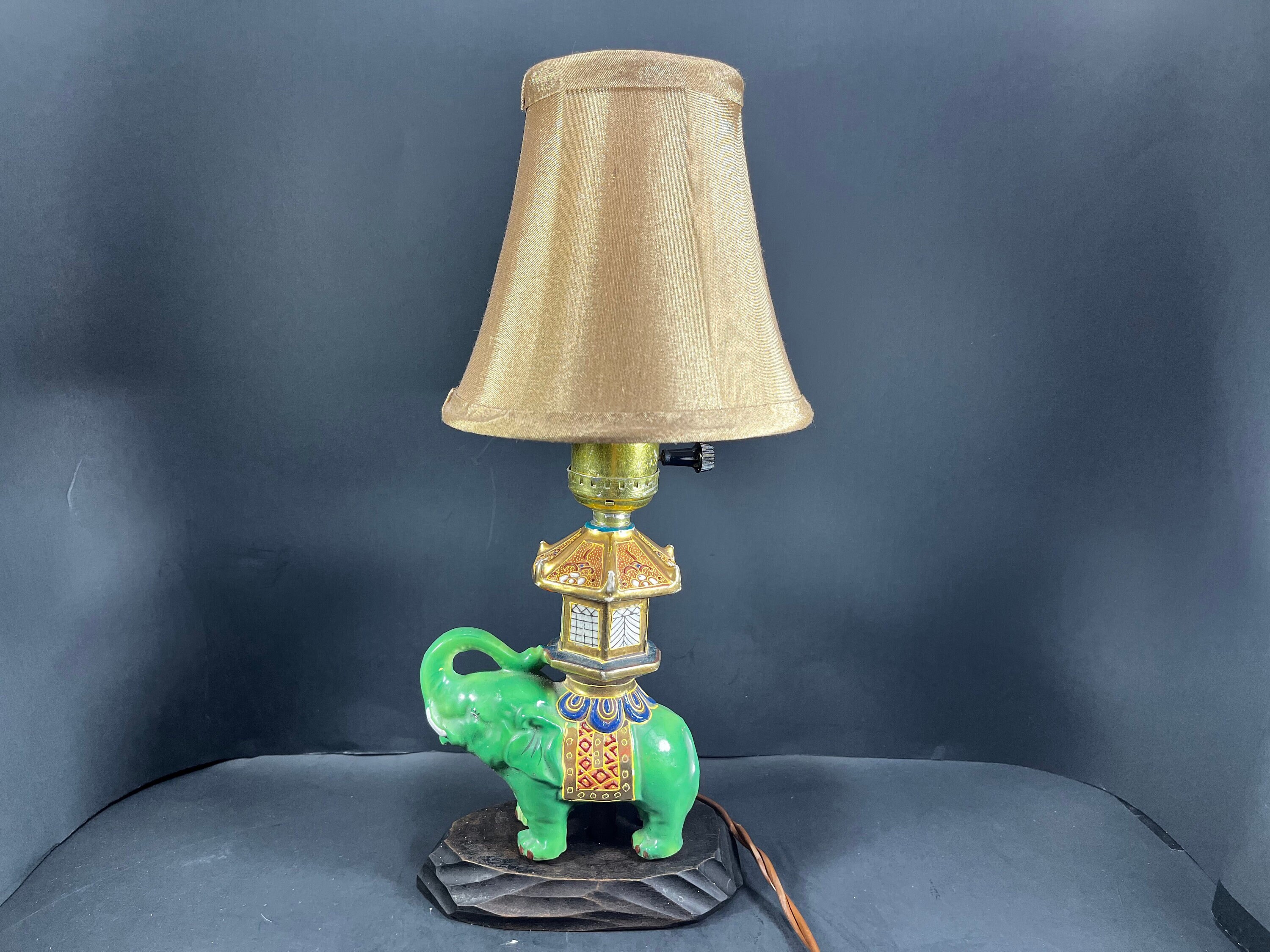 Vintage 2024 elephant lamp