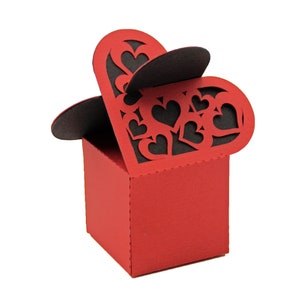 Caja SVG - Caja de corazón / Caja de regalo - Archivo de corte digital