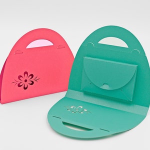 SVG gift box, cutting file, box for money gifts or vouchers - no glue required - digital file