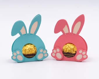 SVG plotter file Easter bunny box for chocolate ball – Easter gift packaging – Easter decoration