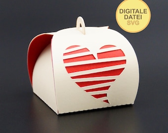 Plotter file gift box - wedding - birthday - SVG