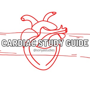 Cardiac Study Guide - Nursing