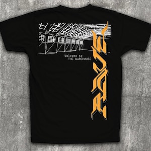 Warehouse Rave Tee (techno, house, underground rave shirt)