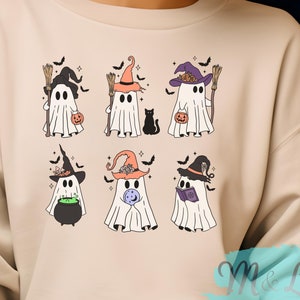 Halloween Ghosts Unisex Crewneck Sweatshirt