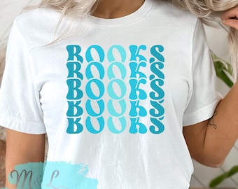 Unisex softstyle T-shirt gestapelde boeken