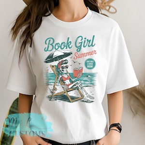 Book Girl Summer Unisex T-Shirt, Book Lover Gift, Bookish Merch, Bookish Shirt, Reader Gift