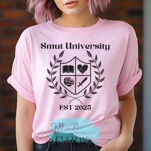 Smut University Unisex Softstyle T-Shirt, Smut Reader, Romance Reader, Book Lover Gift, Book Lover Shirt