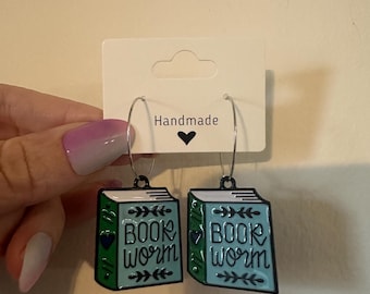 Bookish Earrings, Bookish Merch, Book Lover Gift, Reader Gift, Book Lover Earrings