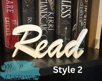 Book Shelf Decor, Book Shelf Sign, Book Merch