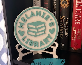 Book Shelf Decor , Library Sign , Book Shelf Sign