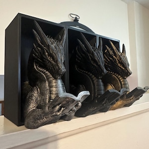 Dragon Book Nook, Book Nooks, Bookish Merch, Bookshelf Decor, Book Lover Gift, Gift for Readers