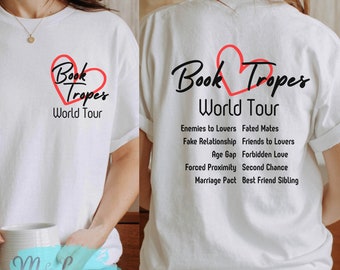 Book Tropes World Tour Unisex Softstyle T-Shirt