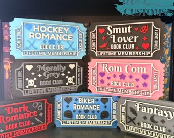 Bookish Tickets, Bookshelf Decor