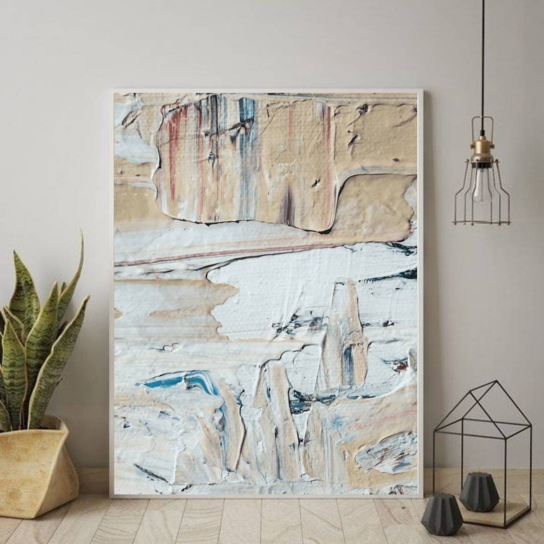 Large Textured Abstract Wall Art, Abstract Print, Abstract Lines Print ...
