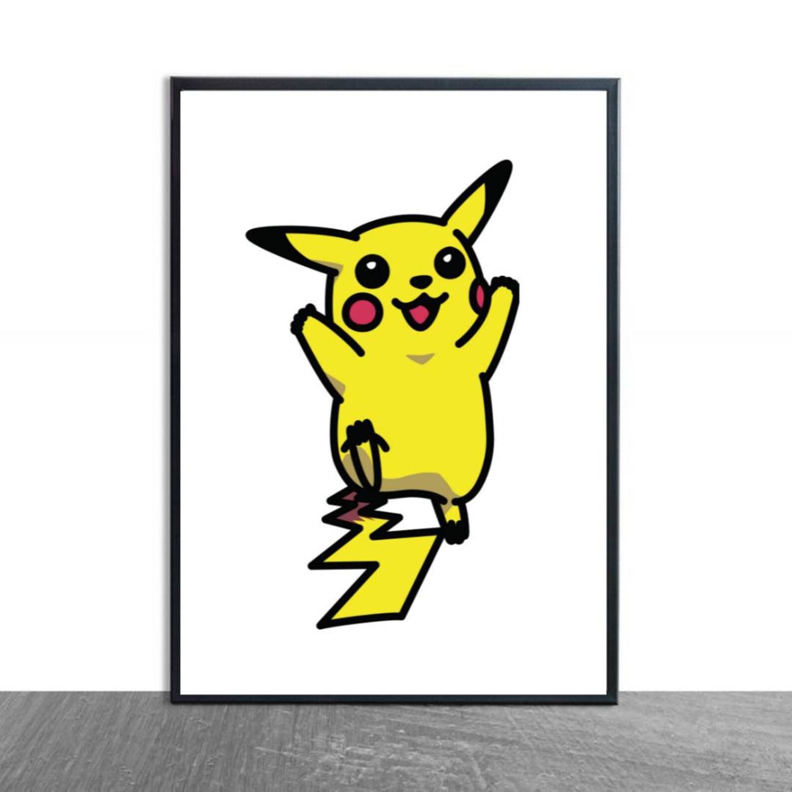 Pikachu Pokemon Wall Art Pokemon Art Pixel Art Pokemon Etsy