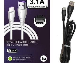 Type C Charging cable For Samsung Galaxy S8 S9 S10+ Plus USB-C Data Transfer Universal Cable