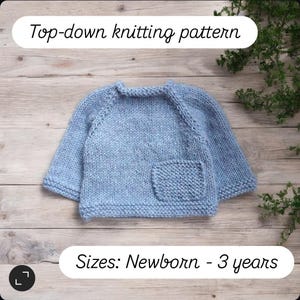 Adventurer's Sweater Knitting Pattern | Baby Toddler Raglan Top-Down (PDF Download)
