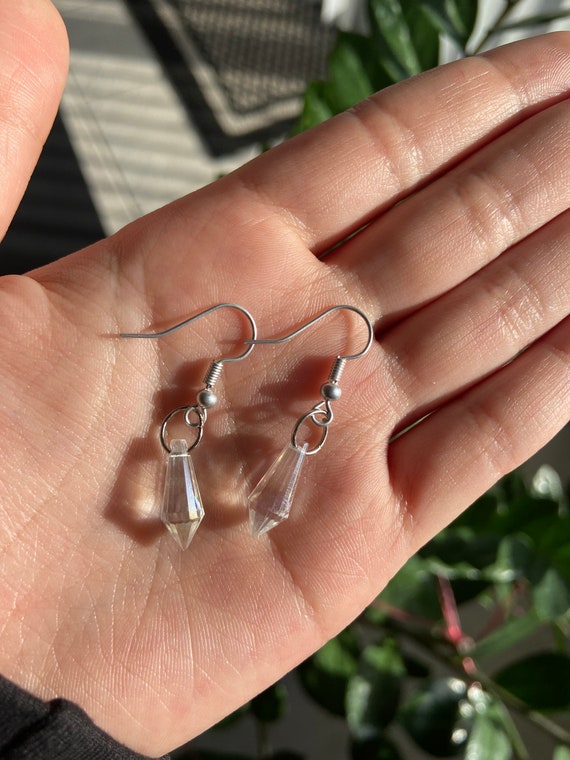 Crystal Clear Earrings Silver 