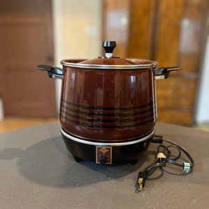 Vintage Slow Cooker, West Bend Lazy Day Slow Cooker, 6 Quart