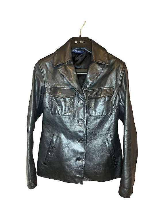 J Crew Premium Leather Jacket Size S