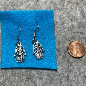 Hamsa earrings