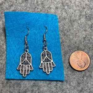 Hamsa earrings