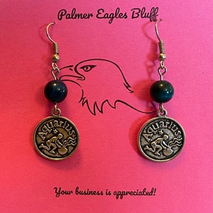Zodiac Aquarius earrings