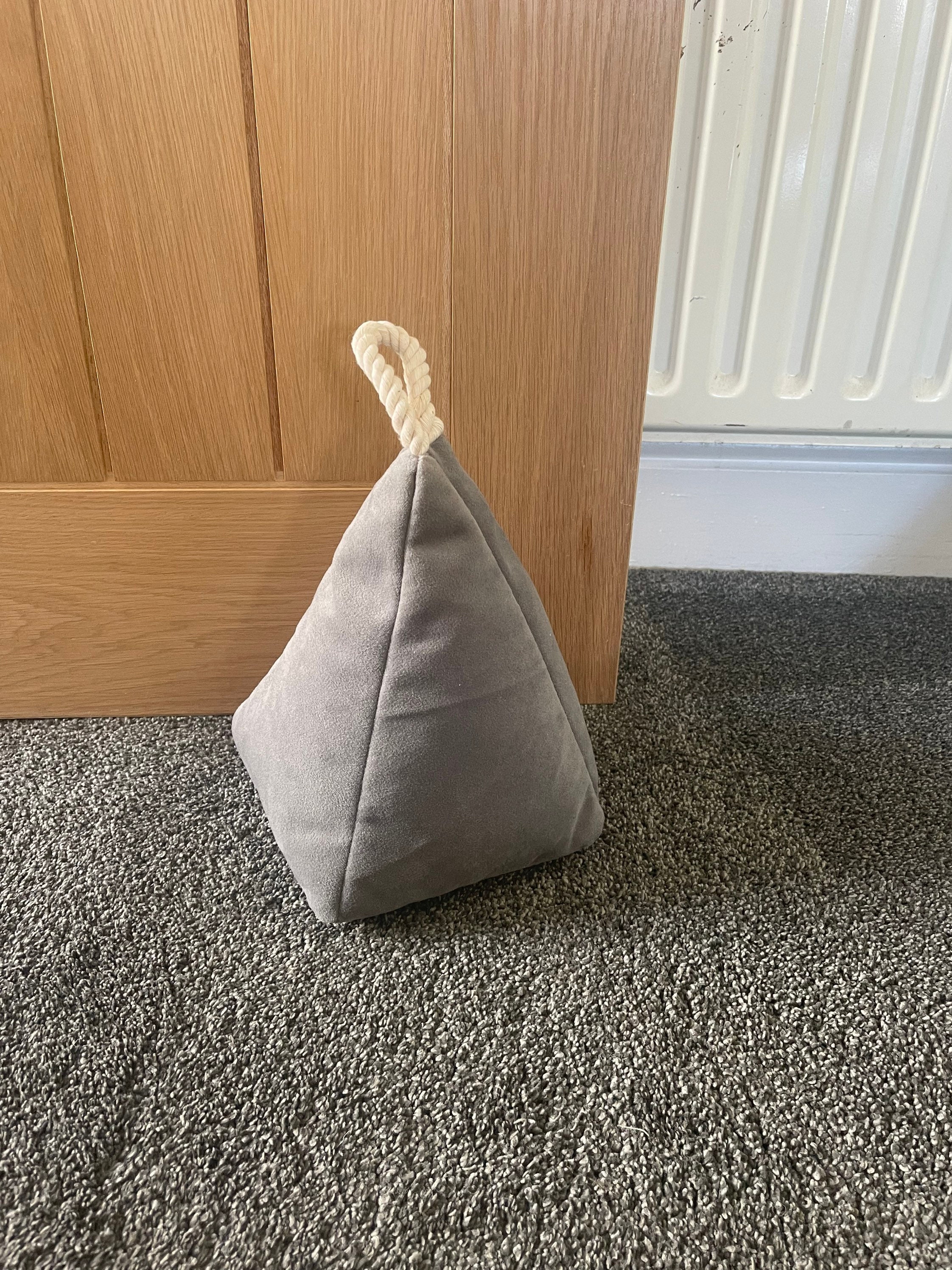 Door Stopgrey Velvetdoor Stopdoor Weightdoor Stay Etsy UK