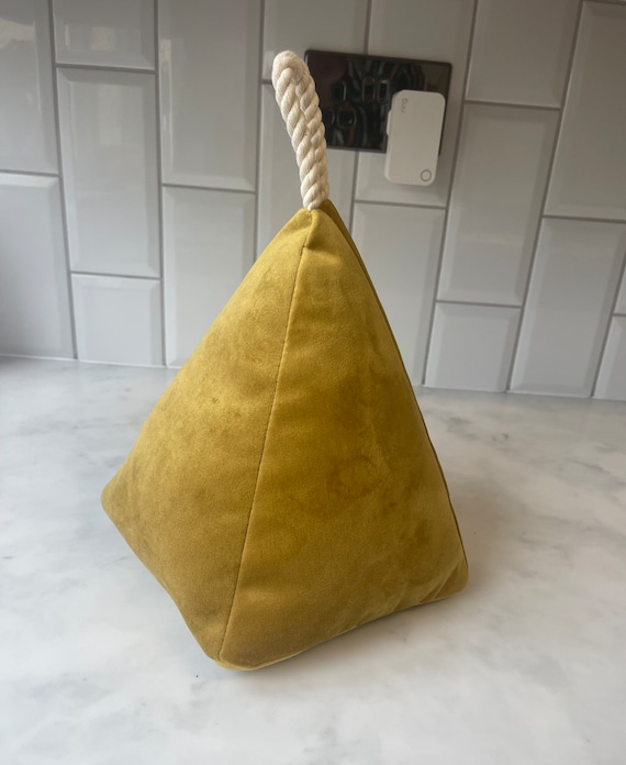 Door Stopmustard Velvetdoor Stopdoor Weightdoor Stay Etsy UK