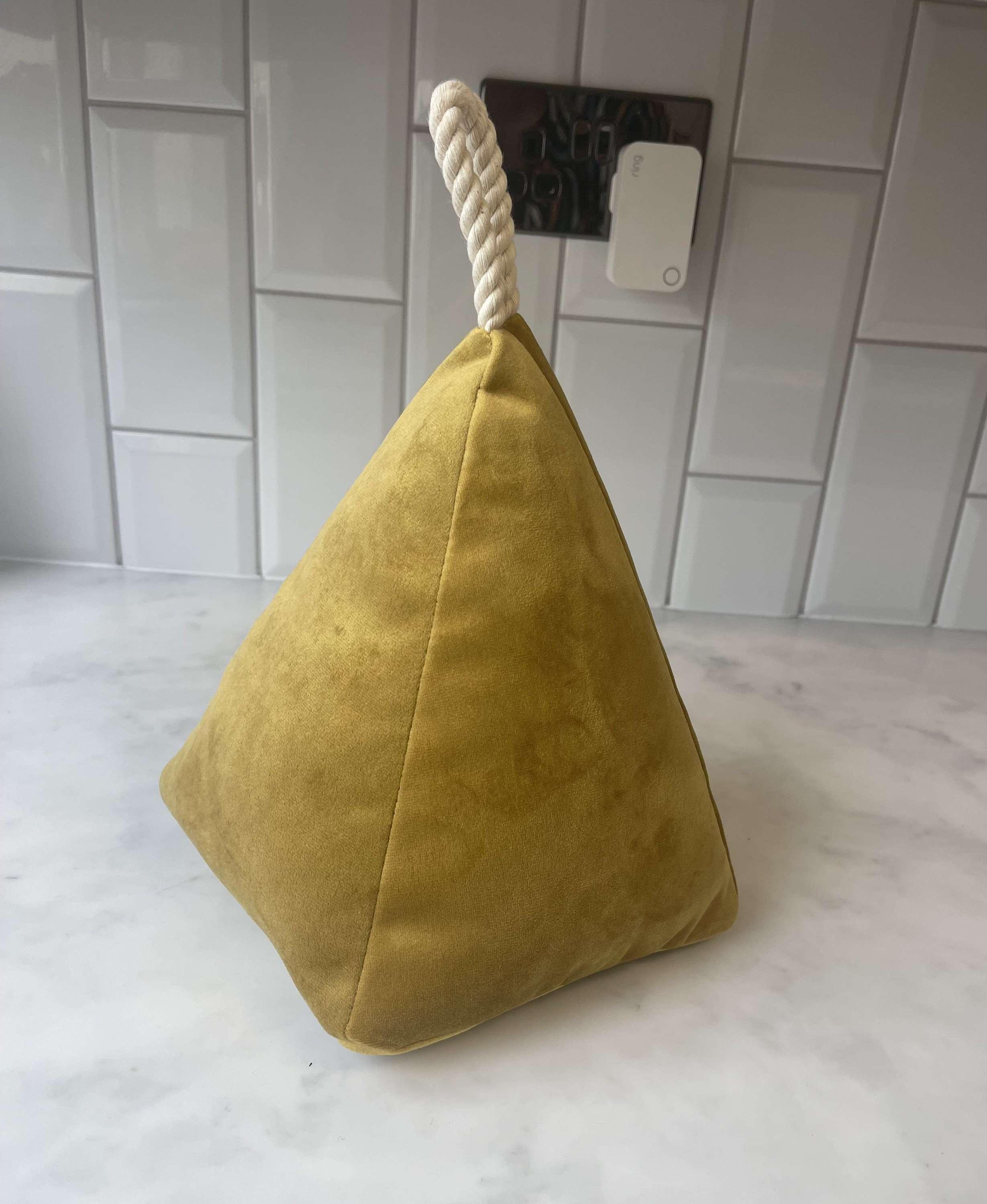 Door Stopmustard Velvetdoor Stopdoor Weightdoor Stay Etsy UK