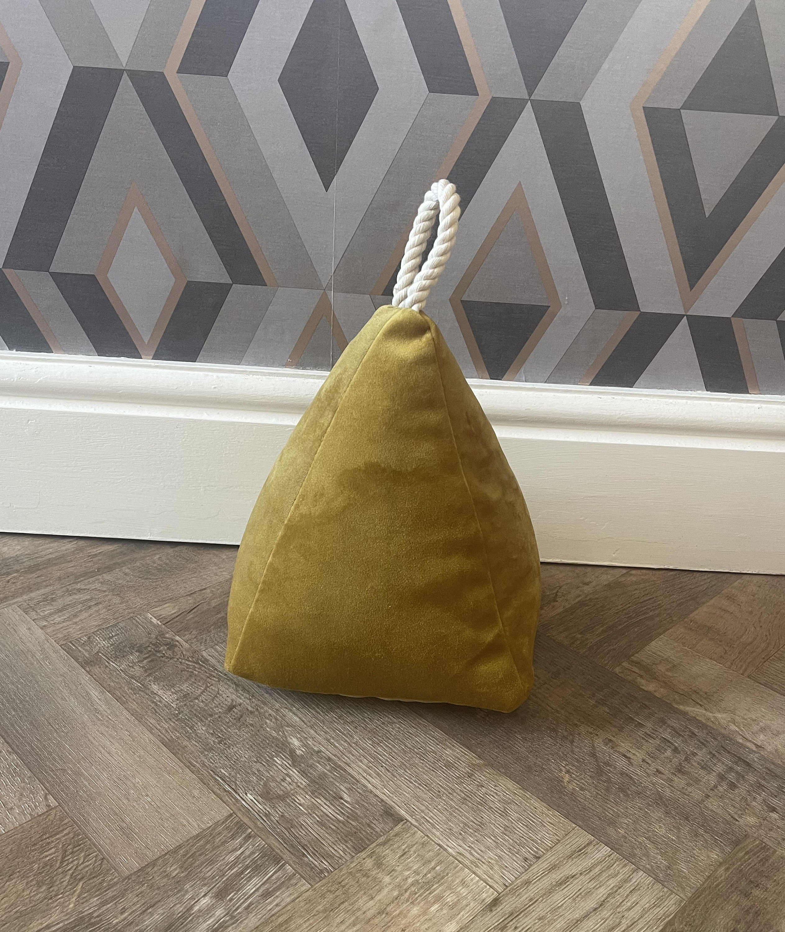 Door Stopmustard Velvetdoor Stopdoor Weightdoor Stay Etsy UK