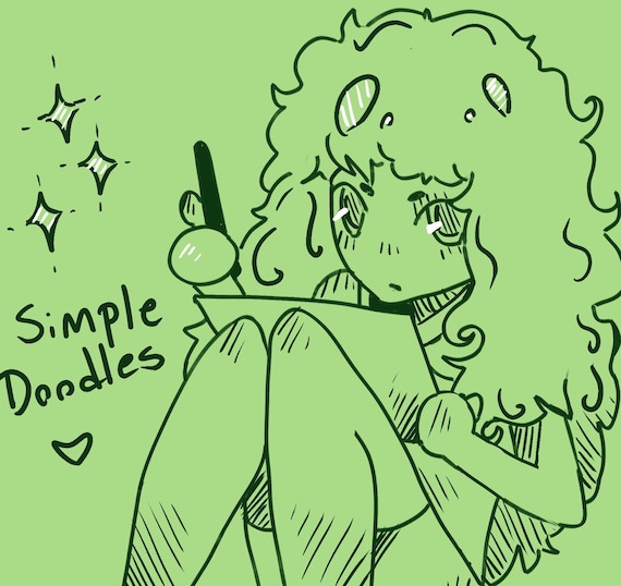 Simple doodle Furry OC (and human!) Art Commissions <3