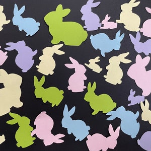 Streudeko Ostern, Tischkonfetti Osterhasen, Bunte Hasen