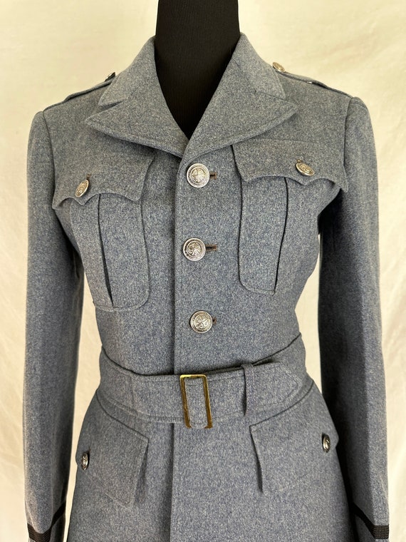 Rare Vintage Wool Military Coat - possibly 1940s - image 2