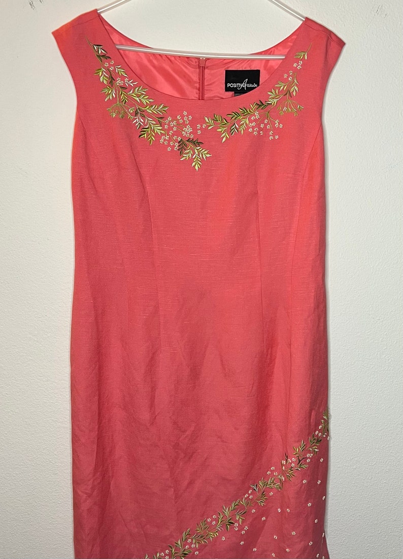 SALMON MOTIFS AVA DRESS