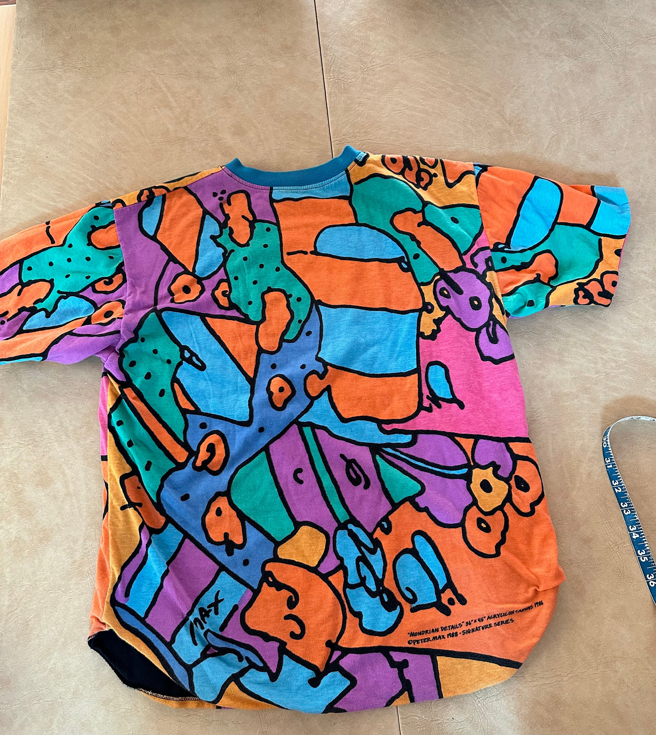 Vintage RARE Peter Max 1988 Reversible Shirt. It is Vintage RARE Peter Max 1988 Reversible Shirt. It is