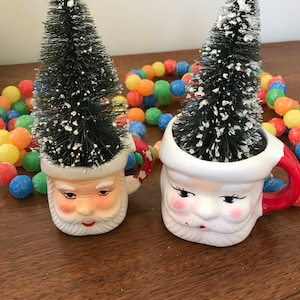 Vintage Santa Mugs Japan Santa face mugs, Collectible, Rare, Christmas