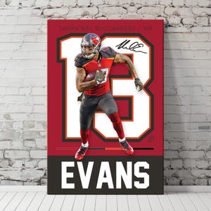 Mike Evans Poster: Tampa Bay Buccaneers NFL Wall Art (Digital Download)
