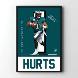 Jalen Hurts Poster: Philadelphia Eagles NFL Wall Art (Digital Download)