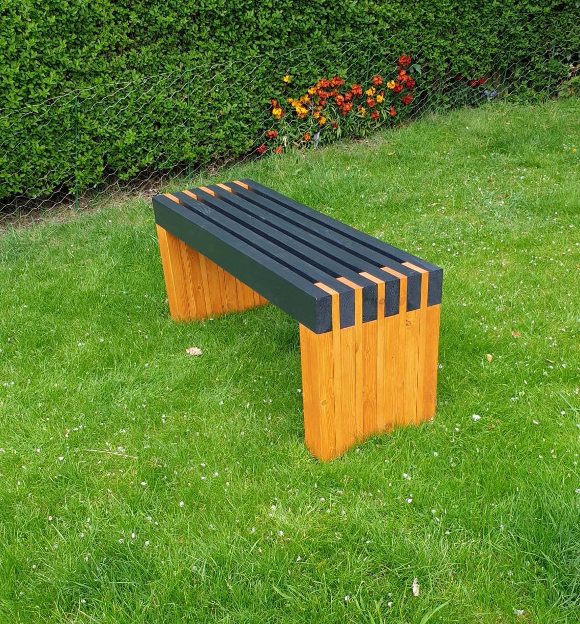 Handmade Bench. Wooden Outdoor Garden Bench Seat Etsy UK