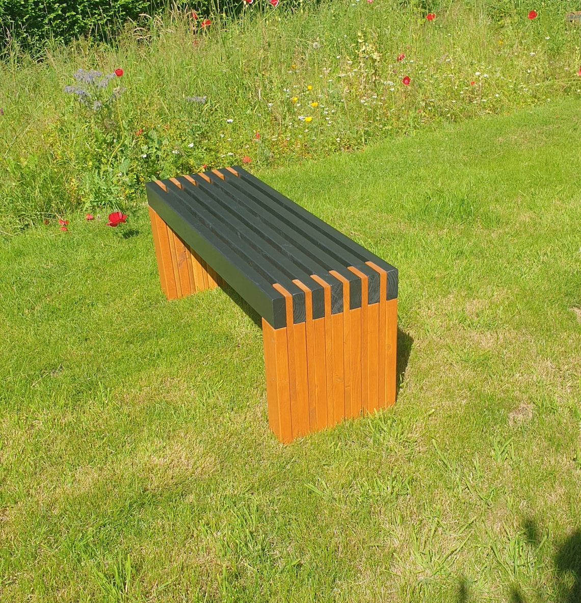 Handmade Bench. Wooden Outdoor Garden Bench Seat Etsy UK