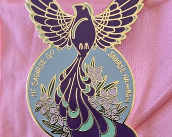 Ní Saoirse go Saoirse na mBan pin badge