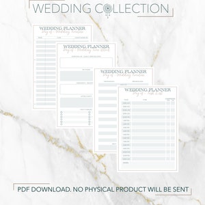 Paquete definitivo de notas para planificador de bodas: organice, planifique y ejecute la boda de sus sueños: Happy Planner, A4 y carta estadounidense
